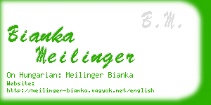 bianka meilinger business card